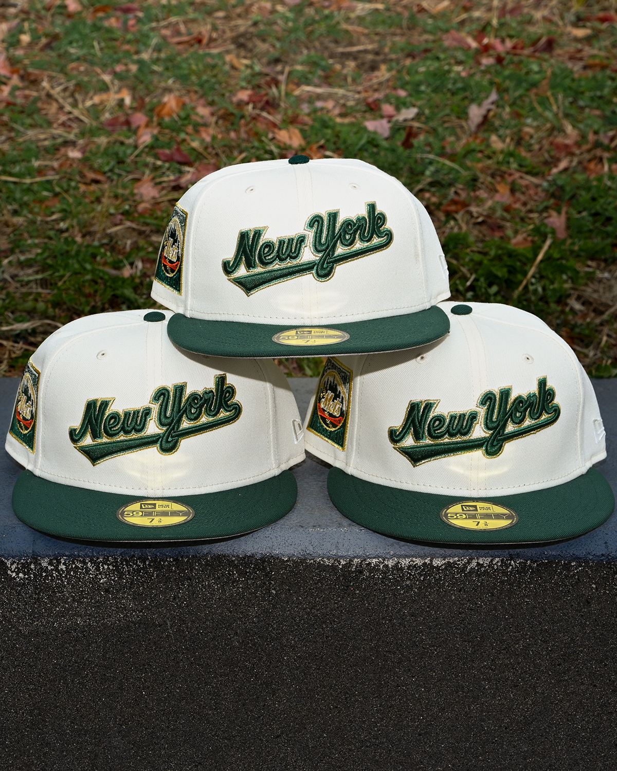 New York Mets 25th Anniversary Chrome White/Dark Green 59Fifty New Era