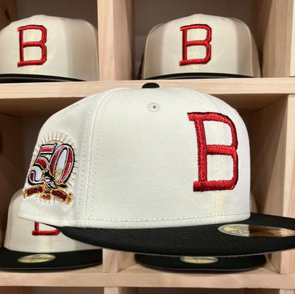 Baltimore Orioles 50th Season Chrome White/Black 59Fifty New Era Hat