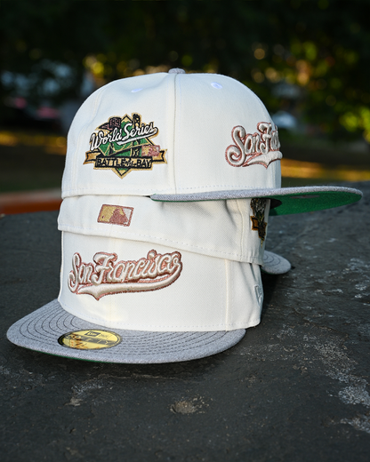 San Francisco Giants 1989 World Series Chrome White/Heather Grey 59Fifty New Era