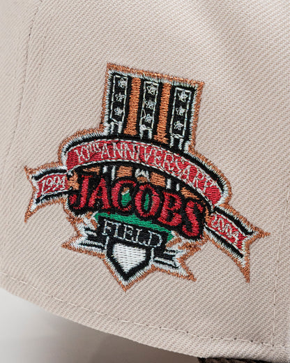 PRE-ORDER! Kinston Indians Jacobs Field Stone/Brown Corduroy 59Fifty New Era