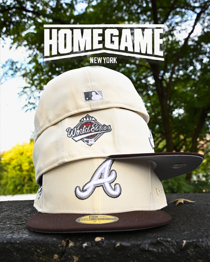 Atlanta Braves 1997 World Series Chrome White/Brown 59Fifty New Era