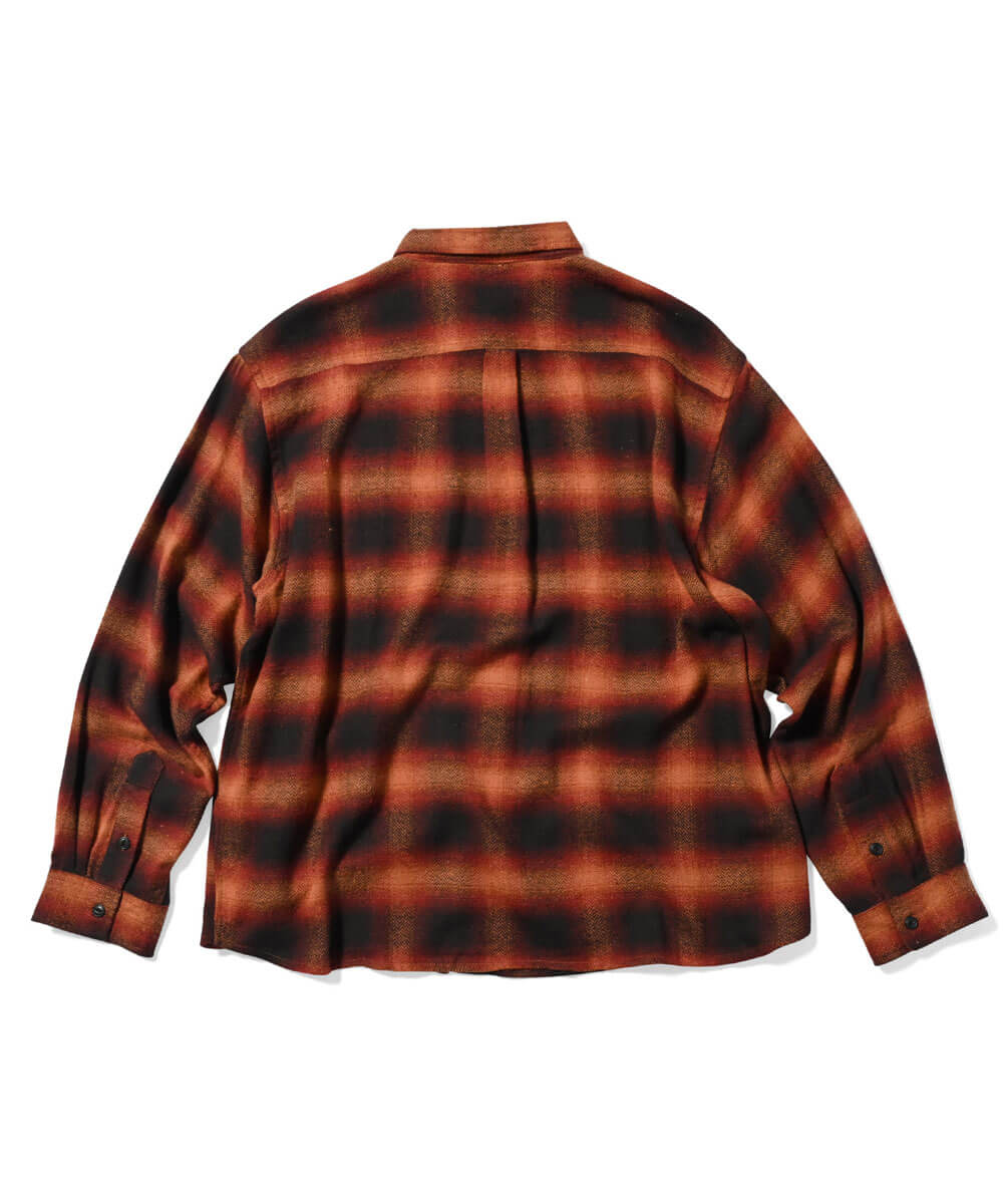 LFYT Classic Ombre Plaid Shirt