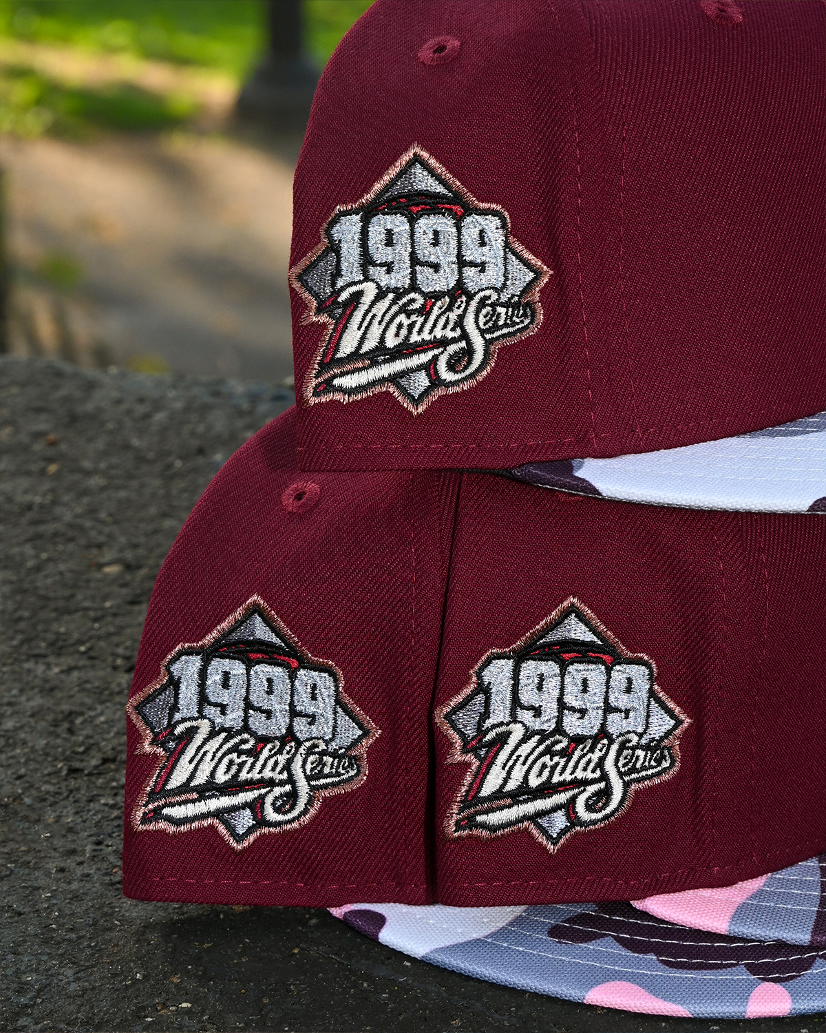 Atlanta Braves 1999 World Series Maroon/Camo 59Fifty New Era