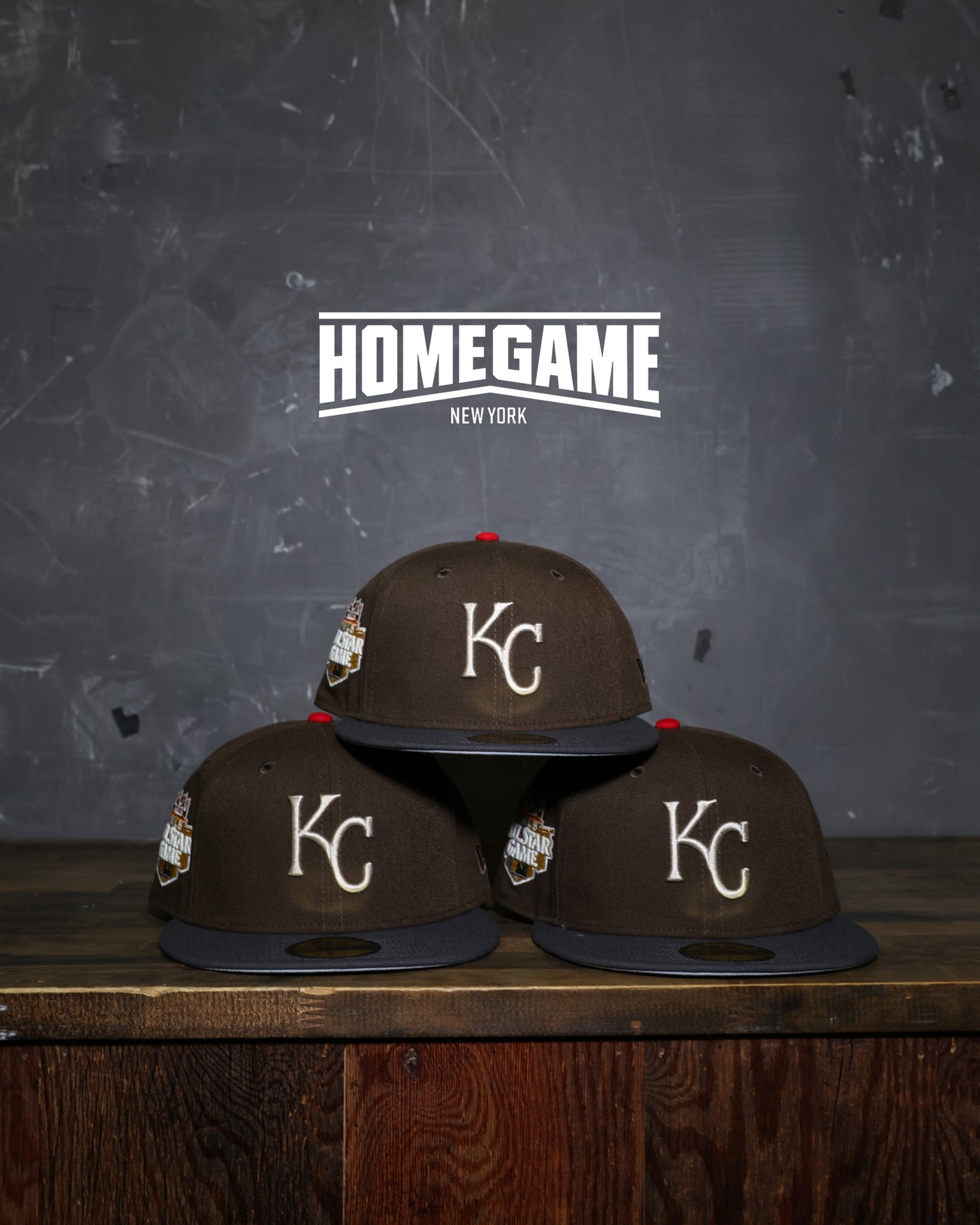 Kansas City Royals 2012 All Star Game Walnut/Dark Graphite 59Fifty New Era