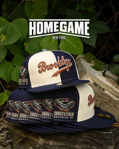 Brooklyn Dodgers Ebbets Field Chrome White/Navy 59Fifty New Era