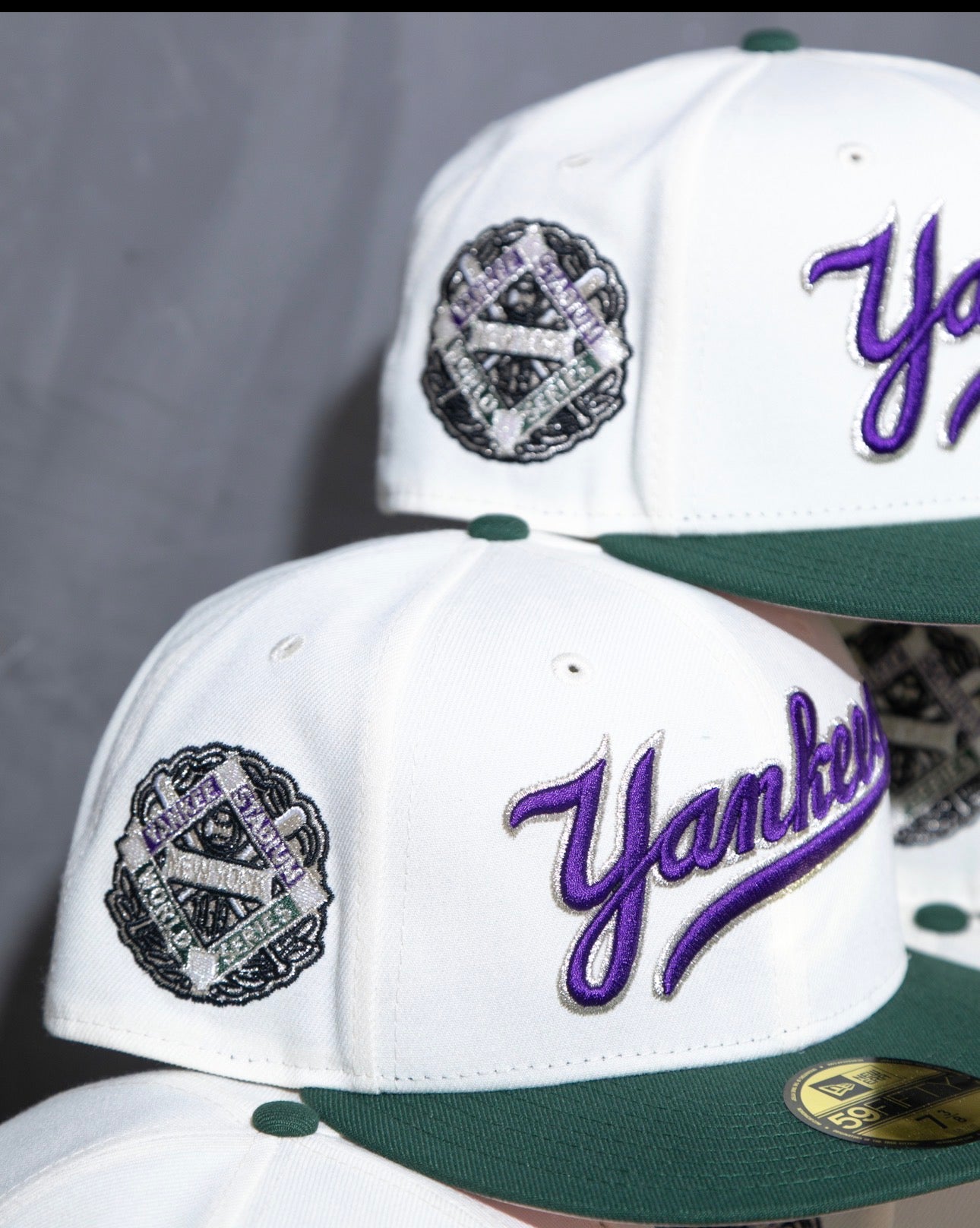 PRE-ORDER! New York Yankees Yankee Stadium Chrome White/Dark Green 59Fifty New Era