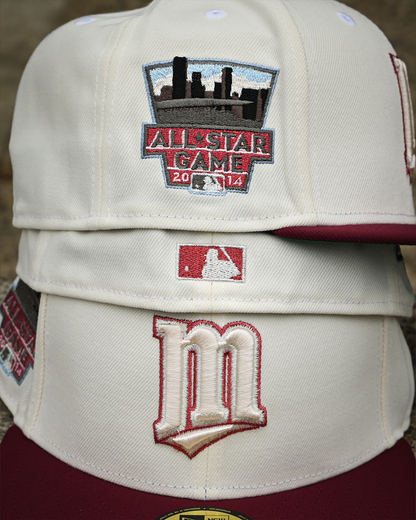 Minnesota Twins 2014 All Star Game Chrome White/Burgundy 59Fifty New Era