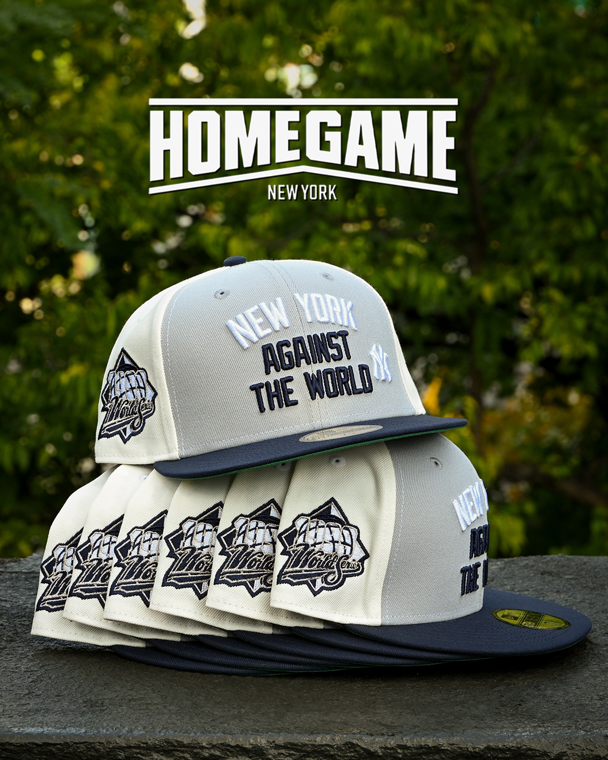 New York Yankees 1999 World Series Against The World Grey/Navy 59Fifty New Era