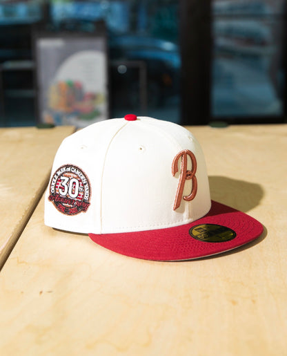 Baltimore Orioles 30th Anniversary Chrome White/Burgundy 59Fifty New Era