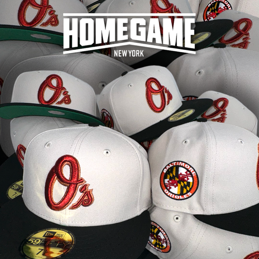 Baltimore Orioles Chrome White/Black 59Fifty New Era