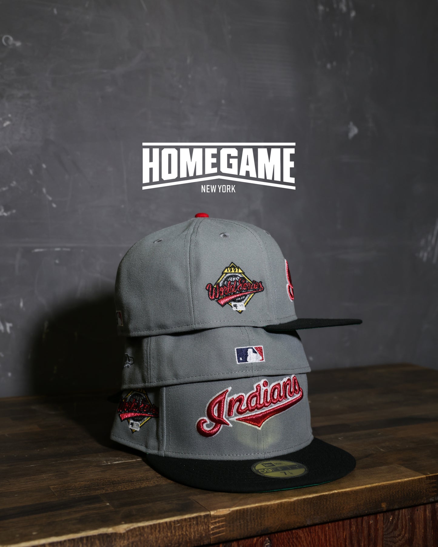 Cleveland Indians 1997 World series Dark Graphite/Black 59Fifty New Era