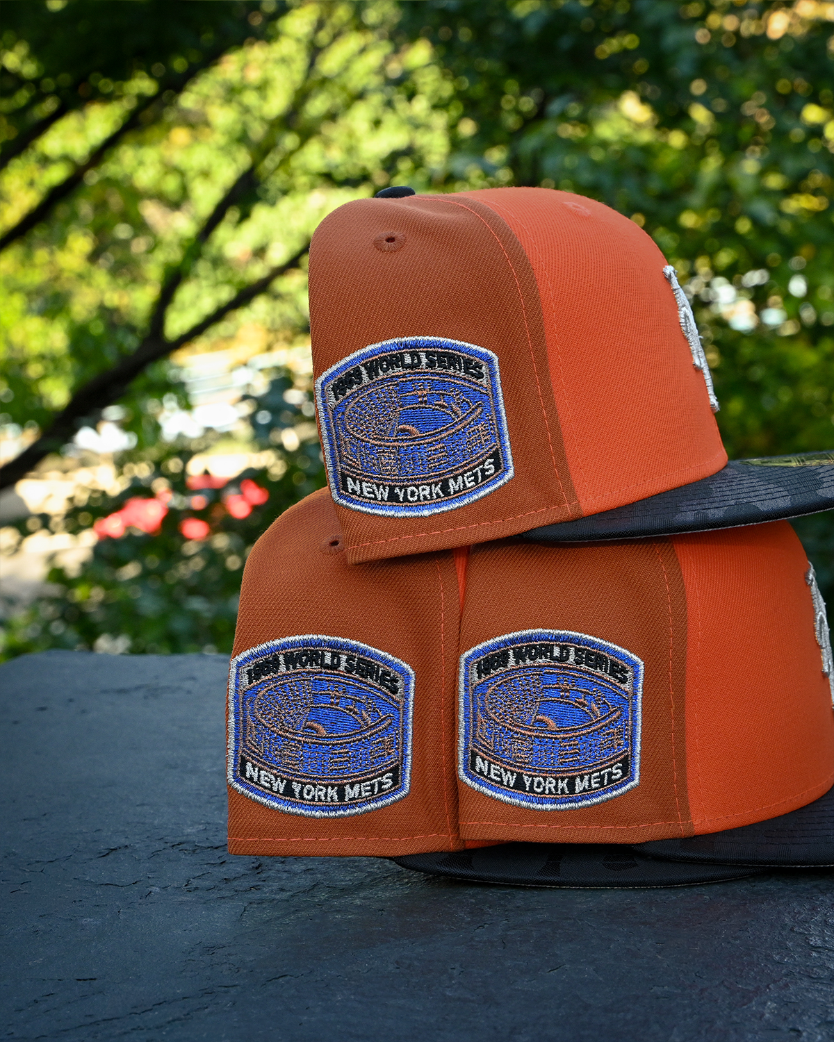 New York Mets 1969 World Series Rust Orange/Orange/Black Camo 59Fifty New Era