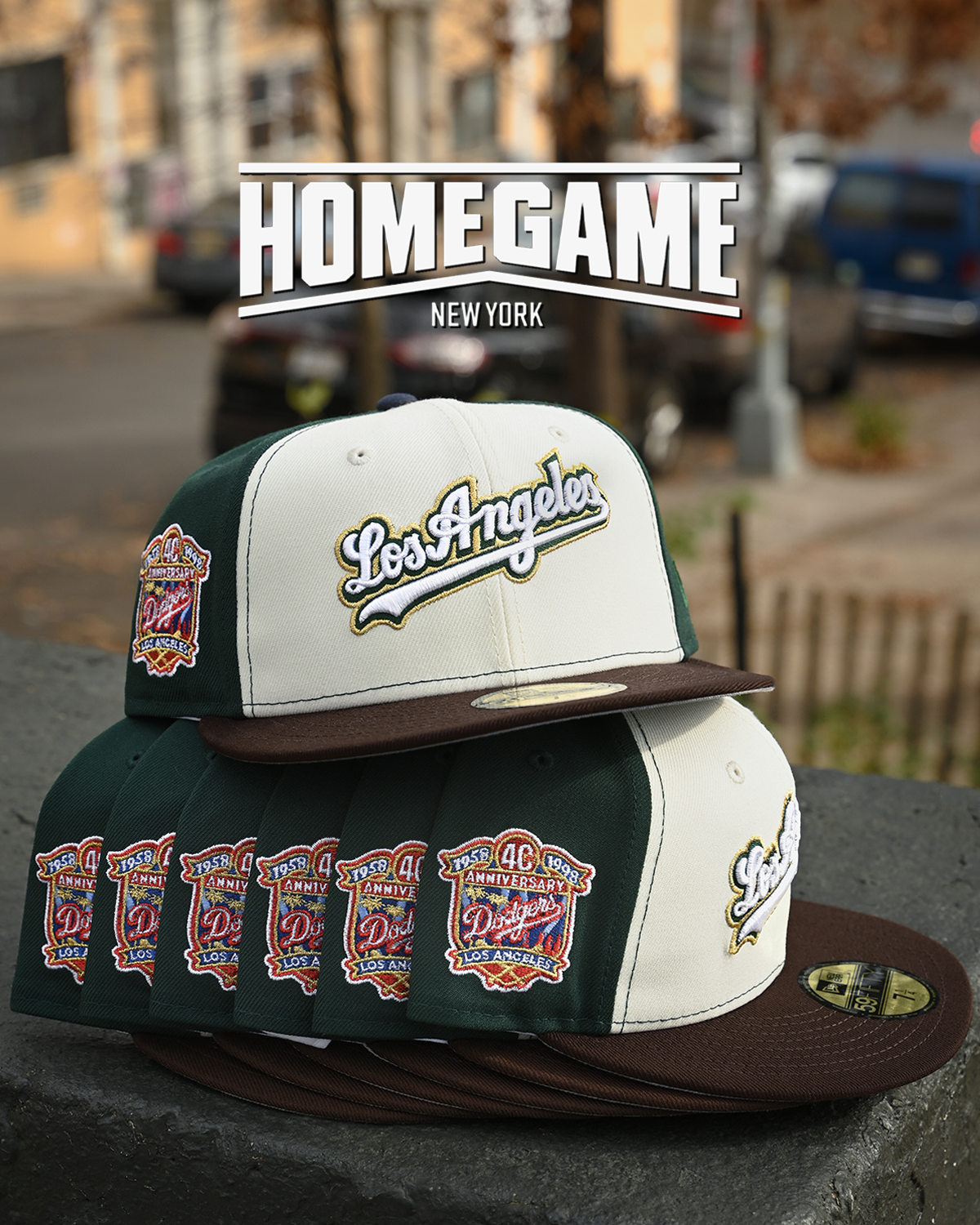 Los Angels Dodgers 40th Anniversary Chrome White/Walnut 59Fifty New Era