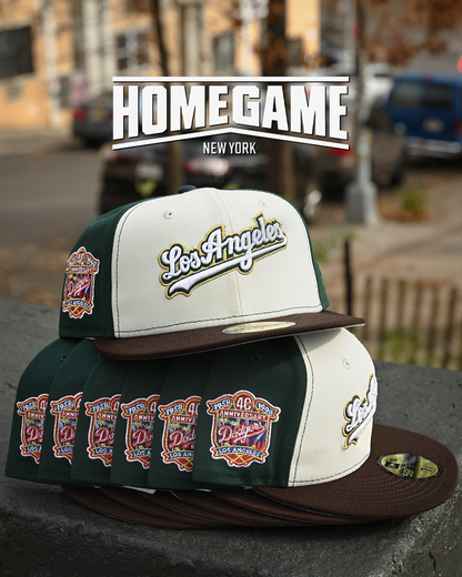 Los Angels Dodgers 40th Anniversary Chrome White/Walnut 59Fifty New Era