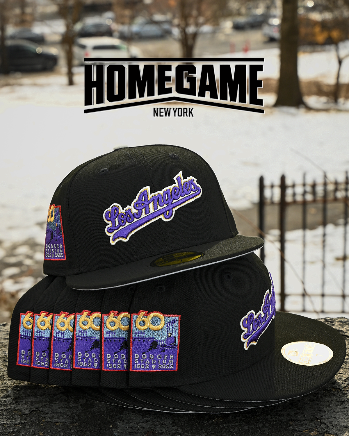 Los Angels Dodgers 60th Anniversary Black 59Fifty New Era