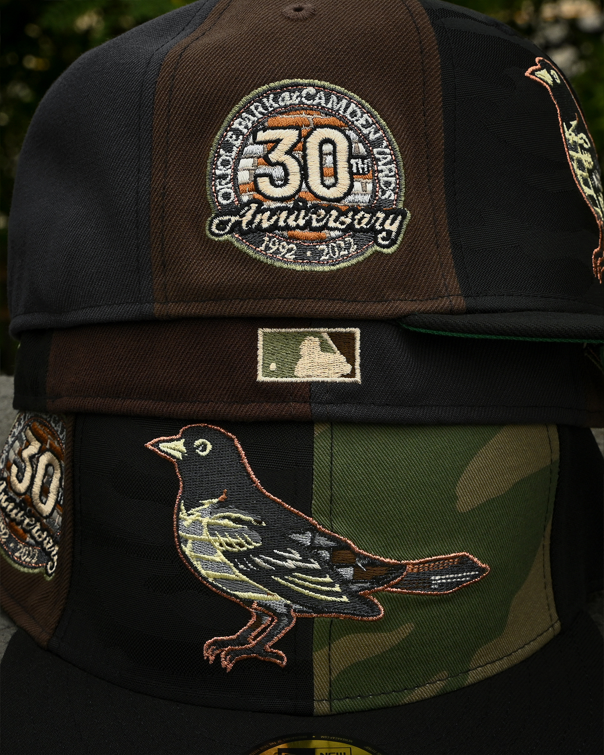 Baltimore Orioles 30th Anniversary Woodland Camo/Black Camo/Black 59Fifty New Era