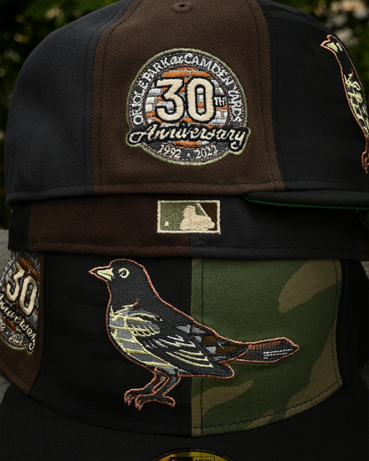 Baltimore Orioles 30th Anniversary Woodland Camo/Black Camo/Black 59Fifty New Era
