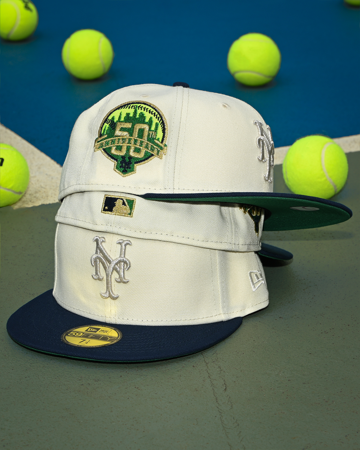New York Mets 50th Anniversary Chrome White/Navy 59Fifty New Era