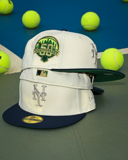 New York Mets 50th Anniversary Chrome White/Navy 59Fifty New Era