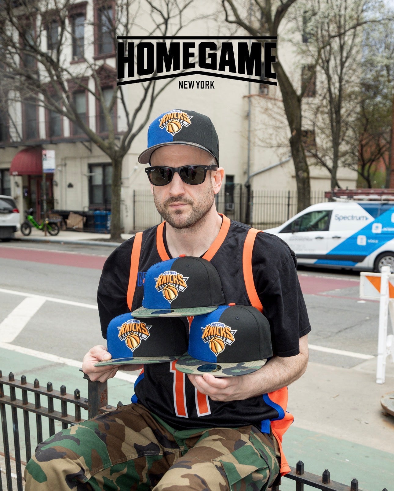 PRE-ORDER! New York Knicks City Never Sleeps Royal/Black/Woodland Camo 59Fifty New Era