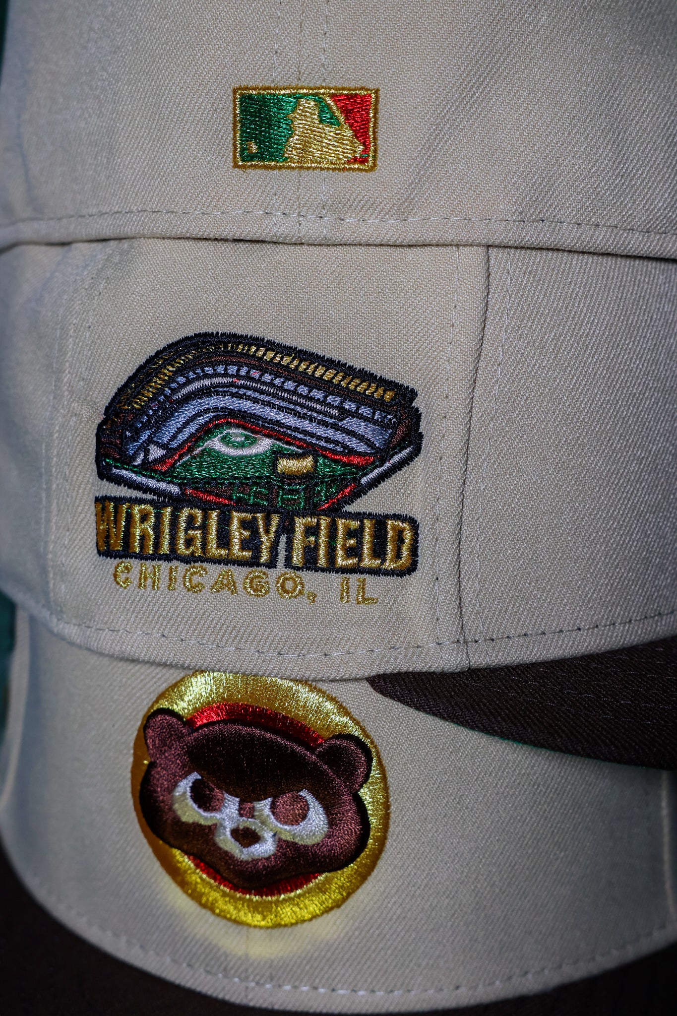 Chicago Cubs Wrigley Field Vegas Gold/Walnut 59Fifty New Era