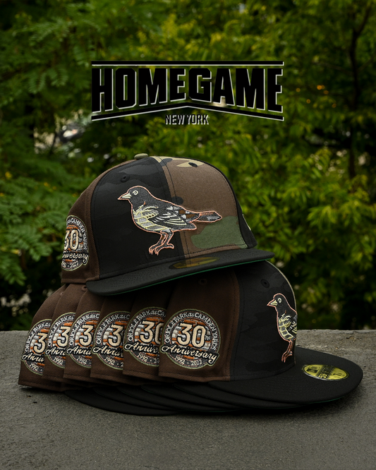 Baltimore Orioles 30th Anniversary Woodland Camo/Black Camo/Black 59Fifty New Era