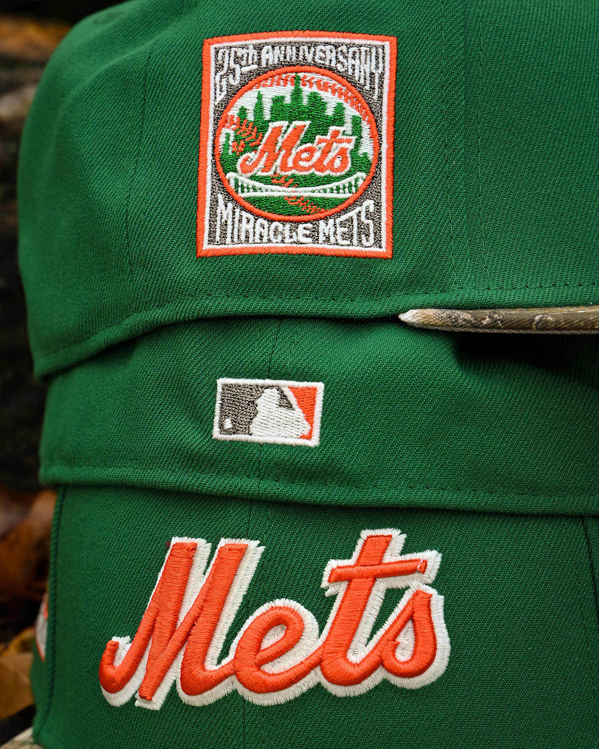 New York Mets 25th Anniversary Kelly Green/Tree Camo 59Fifty New Era