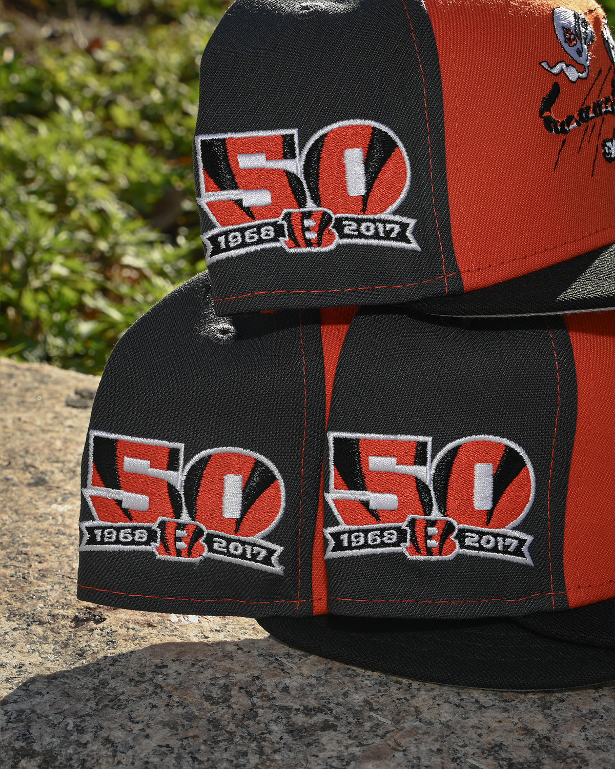 Cincinnati Bengals 50th Anniversary Rust Orange/Black 59Fifty New Era