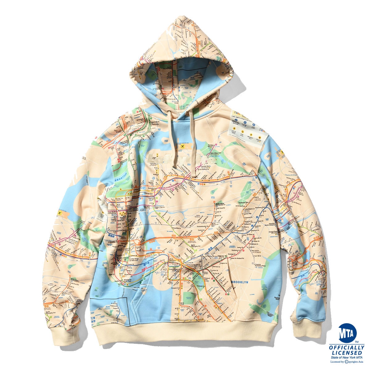 LFYT x MTA Subway Map Lafayette Logo Hoodie