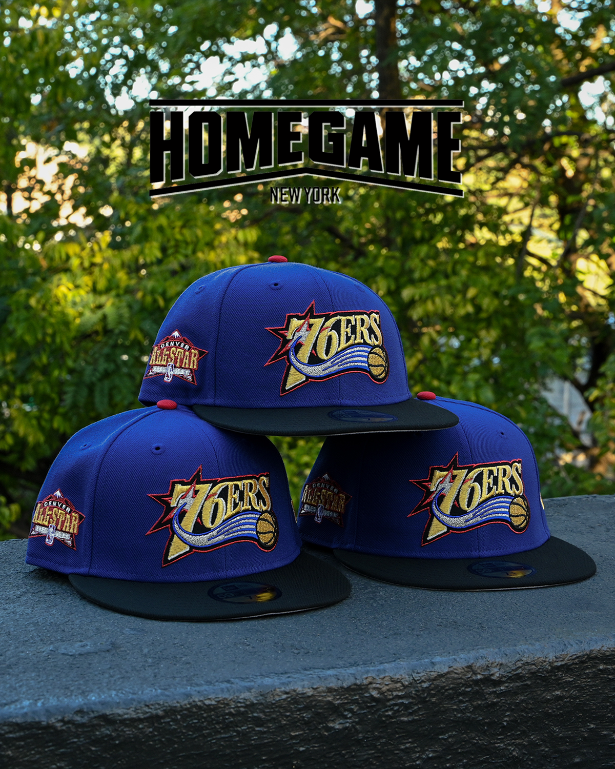 Philadelphia 76ers NBA 2005 Denver All Star Royal/Black 2005  59Fifty New Era