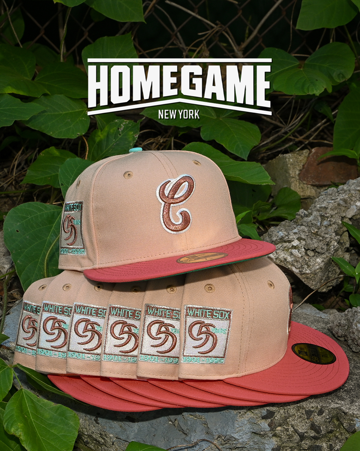 Chicago White Sox 95 Years Canded Pecan/Coral 59Fifty New Era