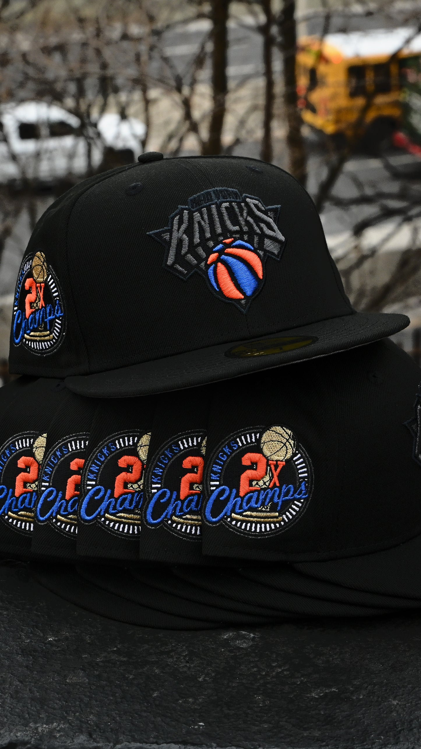PRE-ORDER New York Knicks 2x Champ Black 59Fifty New Era