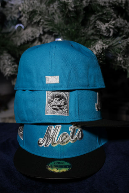 New York Mets 25th Anniversary Blue Jewel/Black 59Fifty New Era