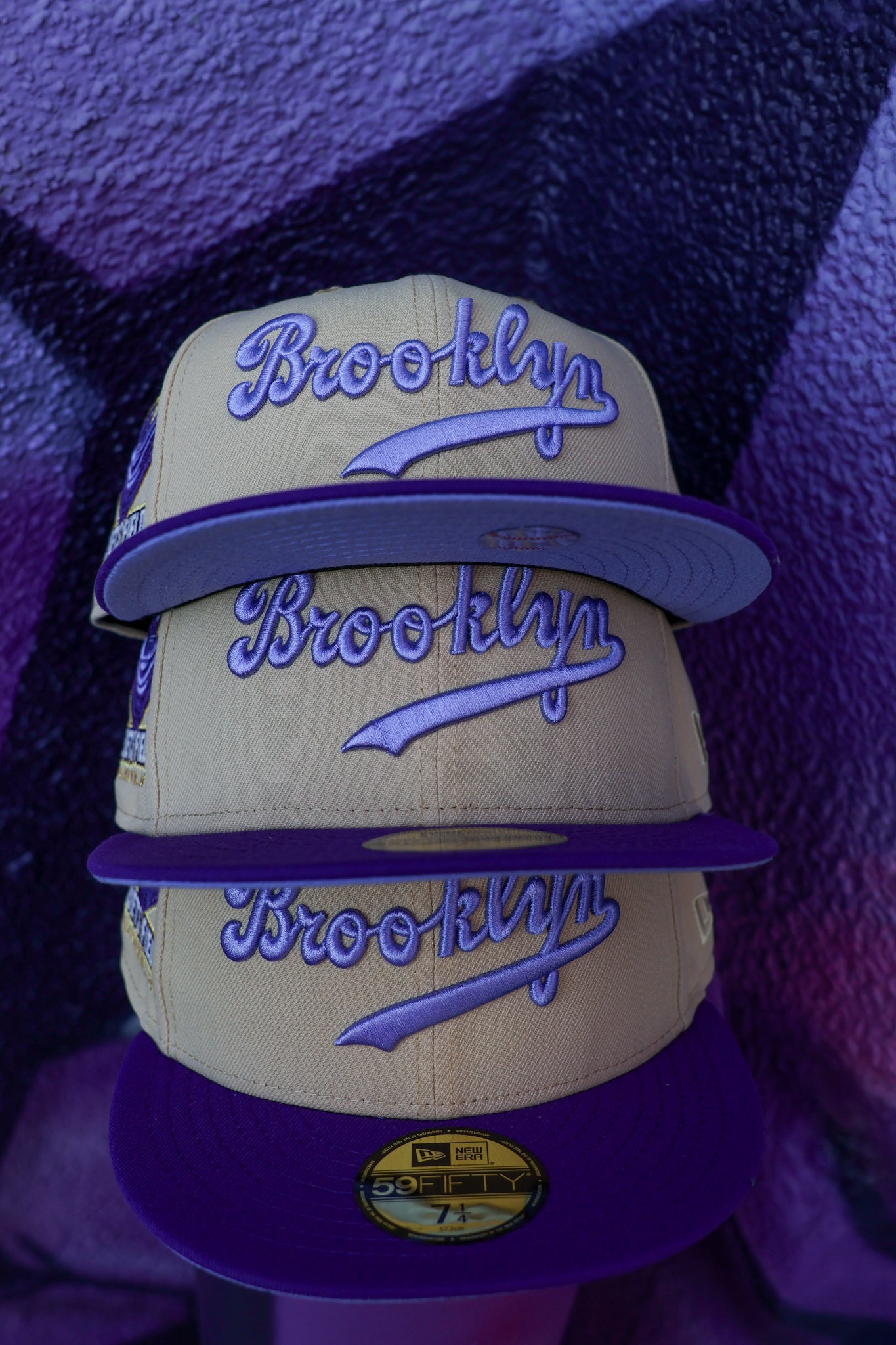 Brooklyn Dodgers Ebbets Field Vegas Gold/Deep Purple 59Fifty New Era