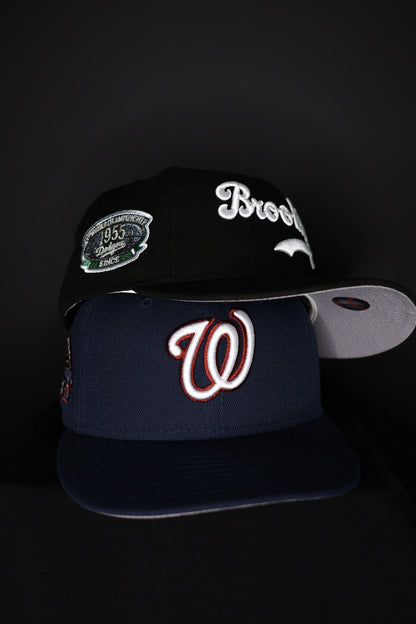 Brooklyn Dodgers World Champion Ship 1955 Black 59Fifty New Era