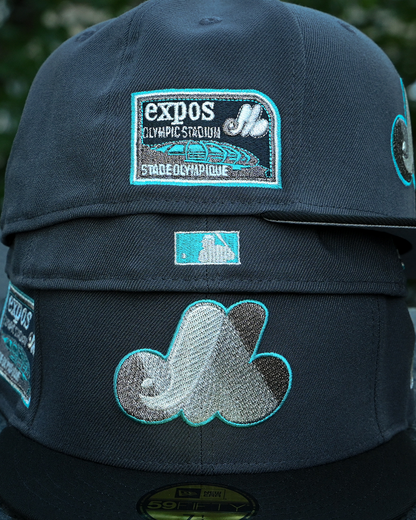 Montreal Expos Expos Olympic Stadium Graphite/Black 59Fifty New Era
