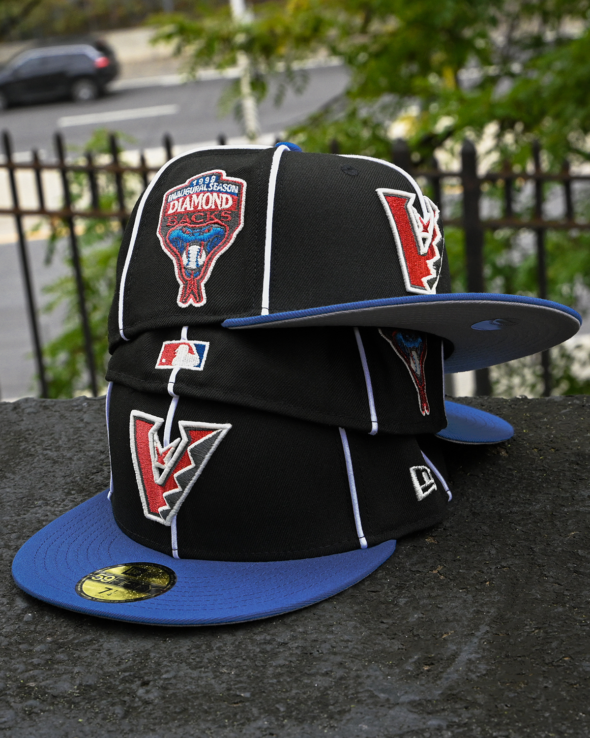 Arizona Diamondbacks 1998 Inaugural Season Black/Indigo 59Fifty New Era