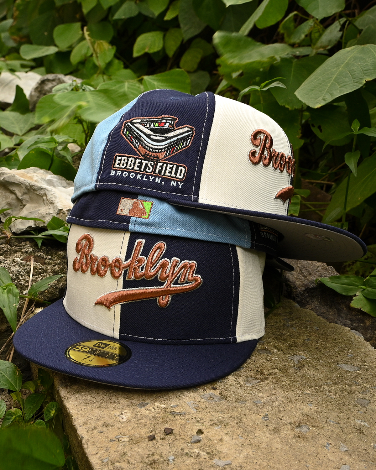Brooklyn Dodgers Ebbets Field Chrome White/Navy 59Fifty New Era