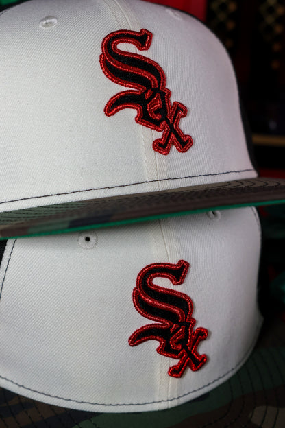 Chicago White Sox 1960-1975 Chrome White/Twill Camo Woodland 59Fifty New Era