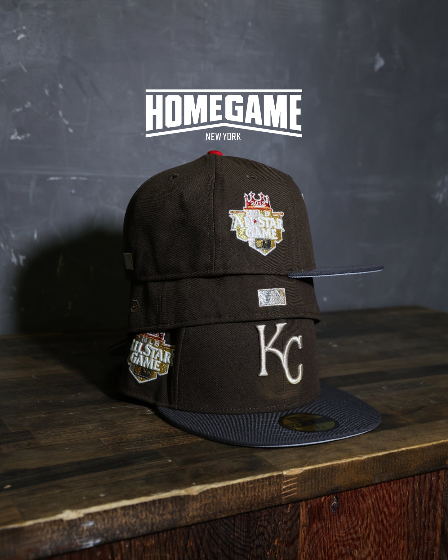 Kansas City Royals 2012 All Star Game Walnut/Dark Graphite 59Fifty New Era