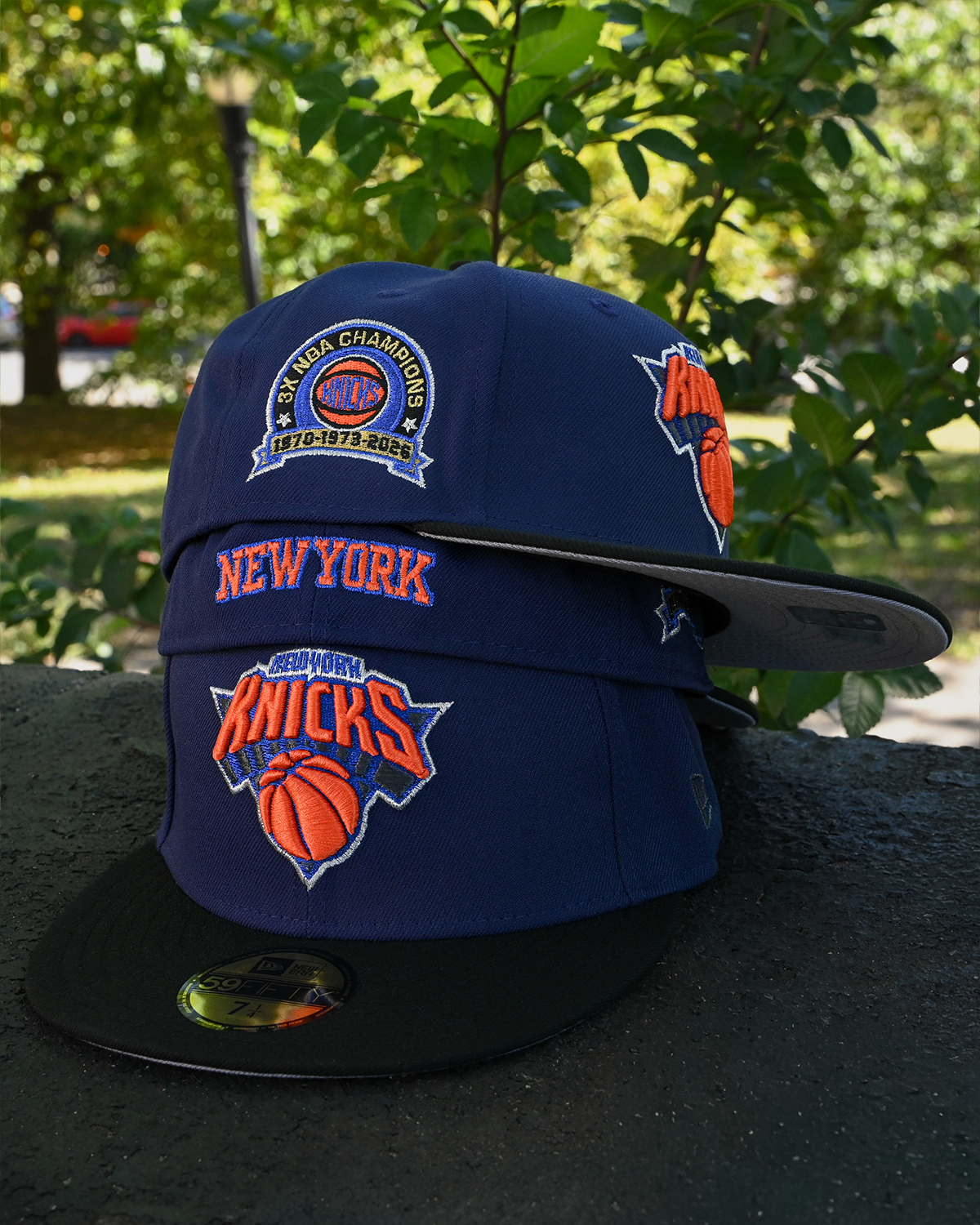 New York Knicks 3x NBA Champion Navy/Black 59Fifty New Era