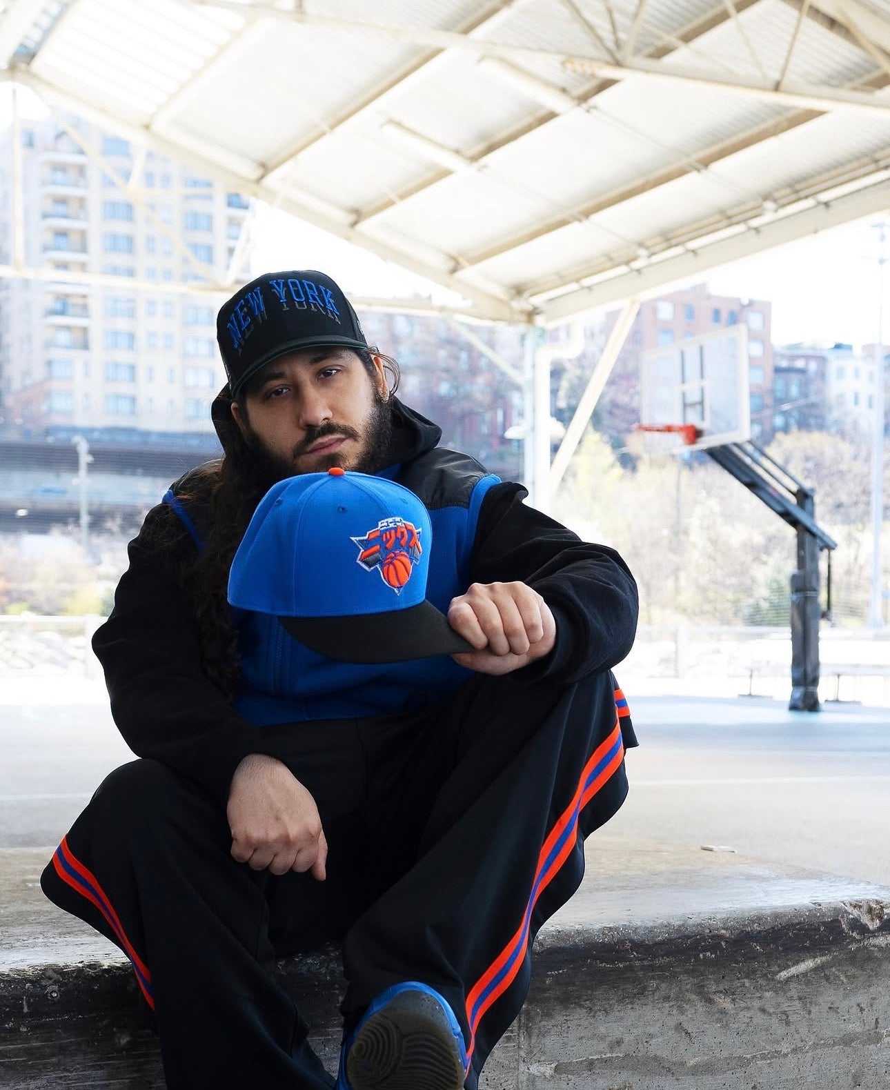 New York Knicks Kanji Plain Jane Light Royal/Black 59Fifty New Era