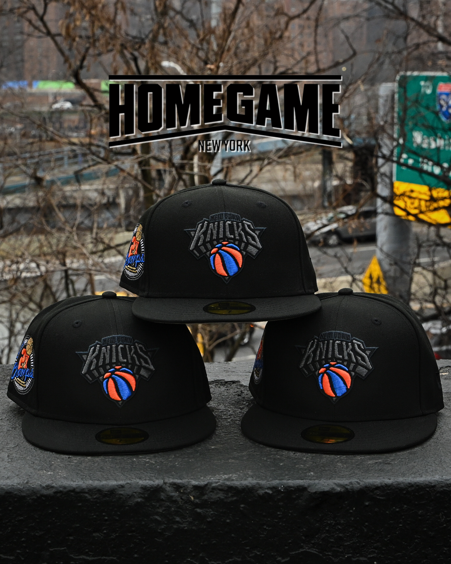 PRE-ORDER New York Knicks 2x Champ Black 59Fifty New Era
