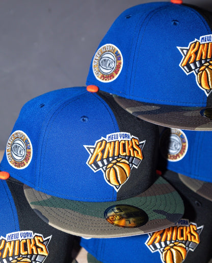 PRE-ORDER! New York Knicks City Never Sleeps Royal/Black/Woodland Camo 59Fifty New Era