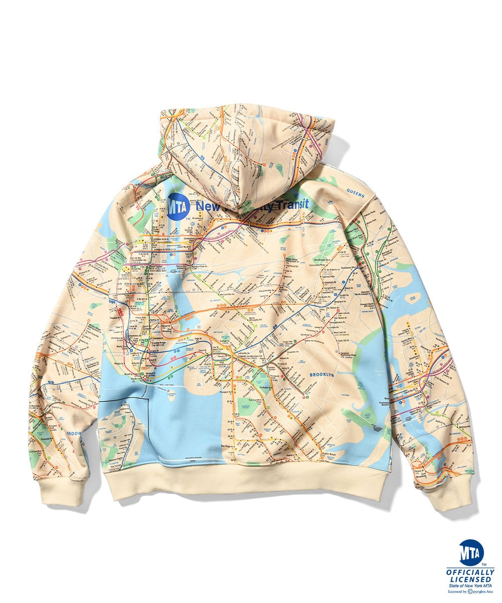 LFYT x MTA Subway Map Lafayette Logo Hoodie