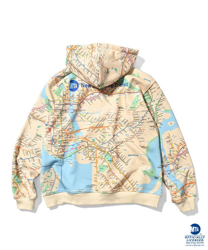 LFYT x MTA Subway Map Lafayette Logo Hoodie