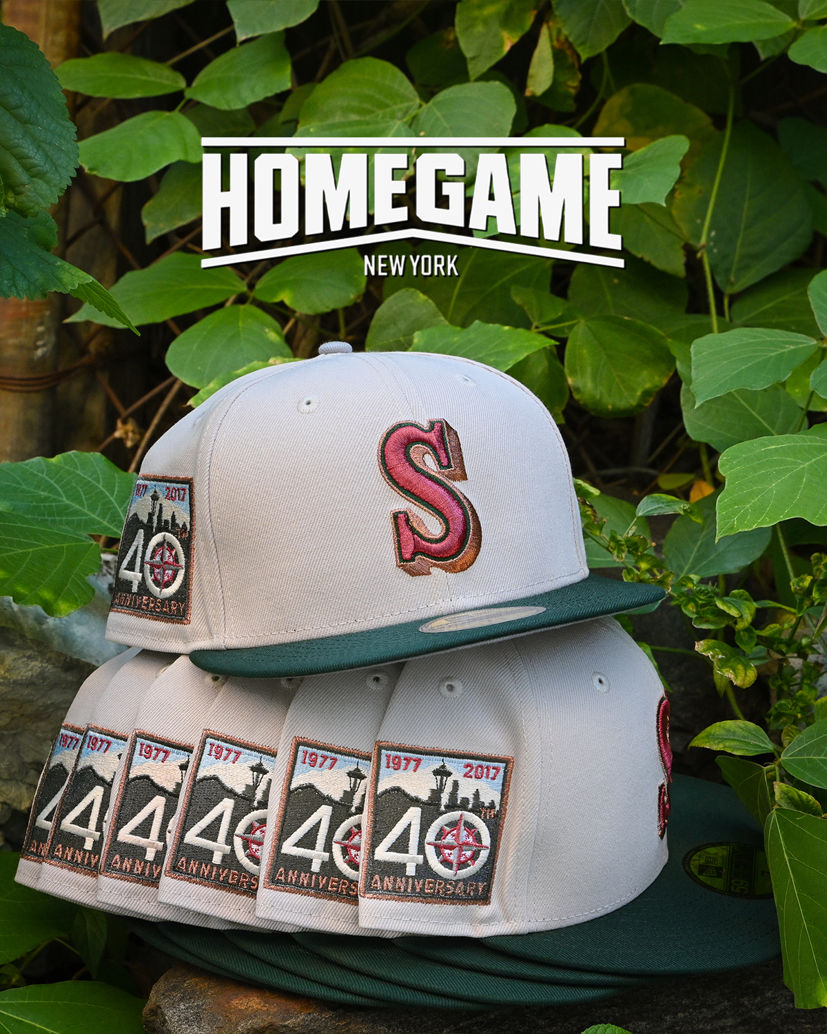 Seattle Mariners 40th Anniversary Chrome White/Dark Green 59Fifty New Era
