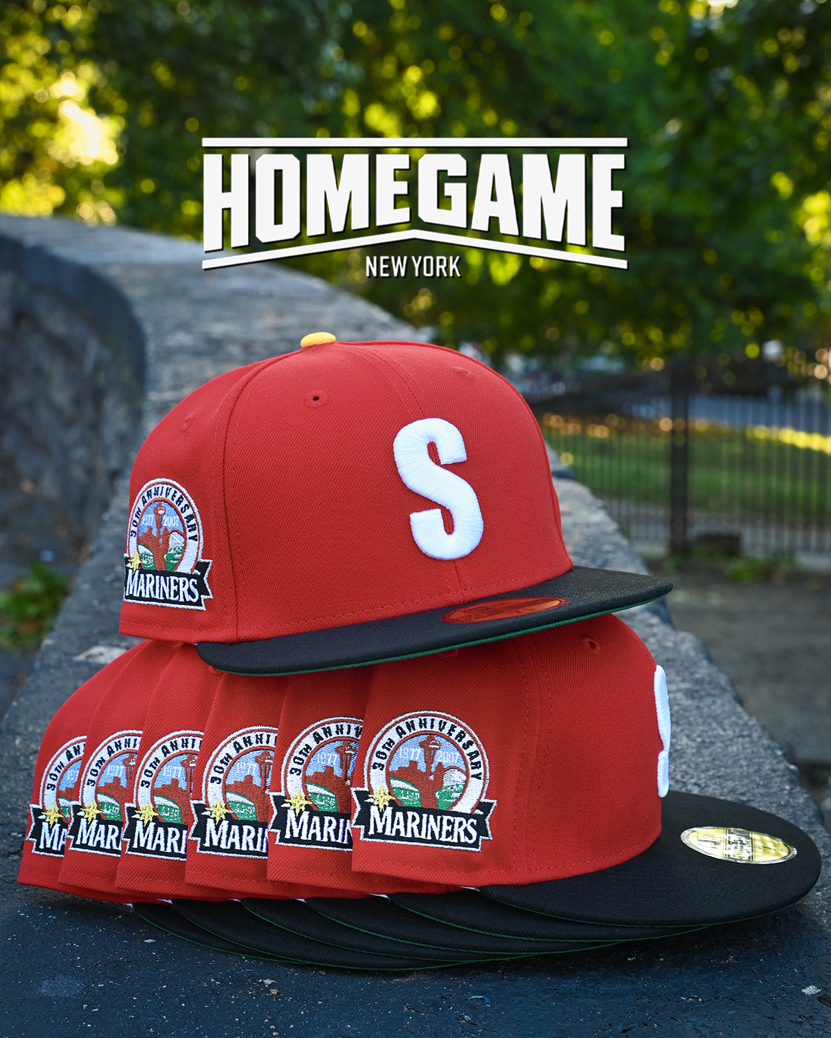 Seattle Mariners 30th Anniversary Front Door Red/Black 59Fifty New Era