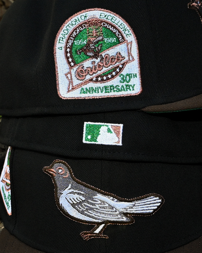 Baltimore Orioles 30th Anniversary Black/Walnut 59Fifty New Era