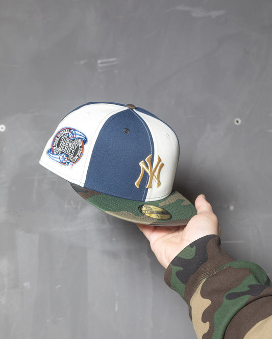 PRE-ORDER New York Yankees 2000 Subway Series Navy/Chrome White/Woodland Camo 59Fifty New Era